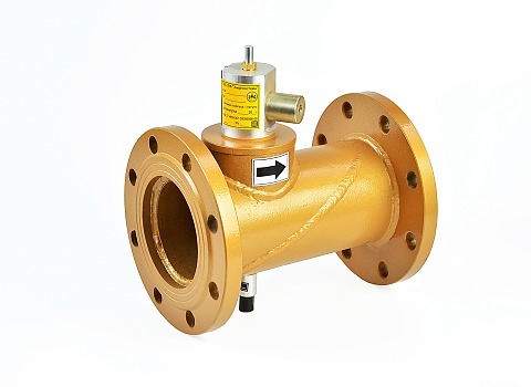 Клапаны запорные электромагнитные газовые типа КЗЭГ (фланц.)